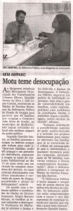 Jornal da Cidade: 26/10/2017 – Motu busca ajuda para famílias na Defensoria
