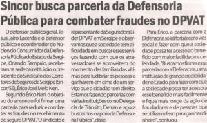 Jornal do Dia: 01/08/2017 – Sincor busca parceria da Defensoria